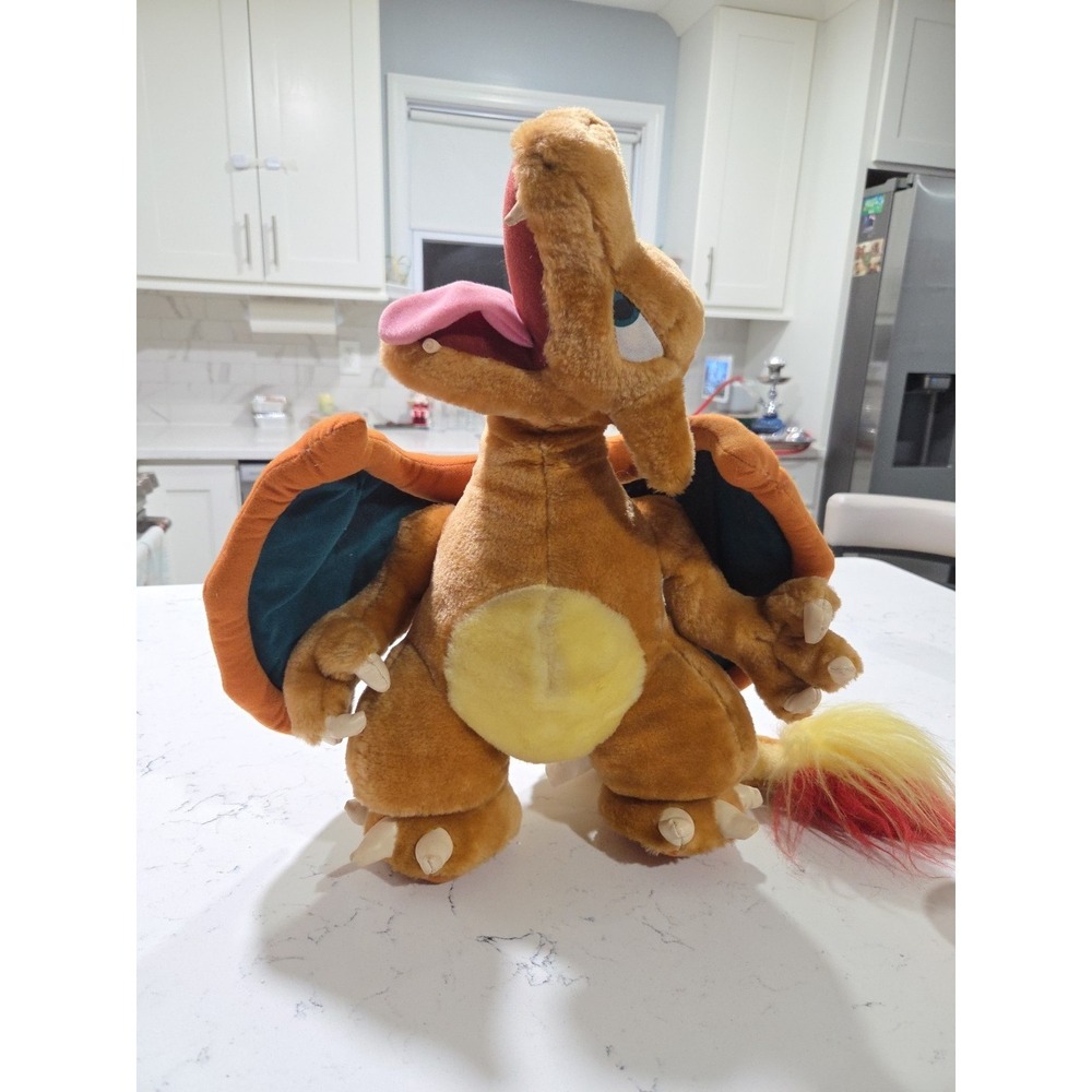 Vintage 1999 Nintendo 18 Inch Pokemon Charizard Plush Play By Play Stuffed